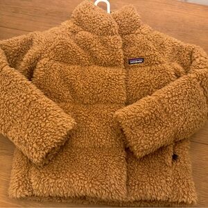 Patagonia Kids' Tan Fleece Puffer Jacket